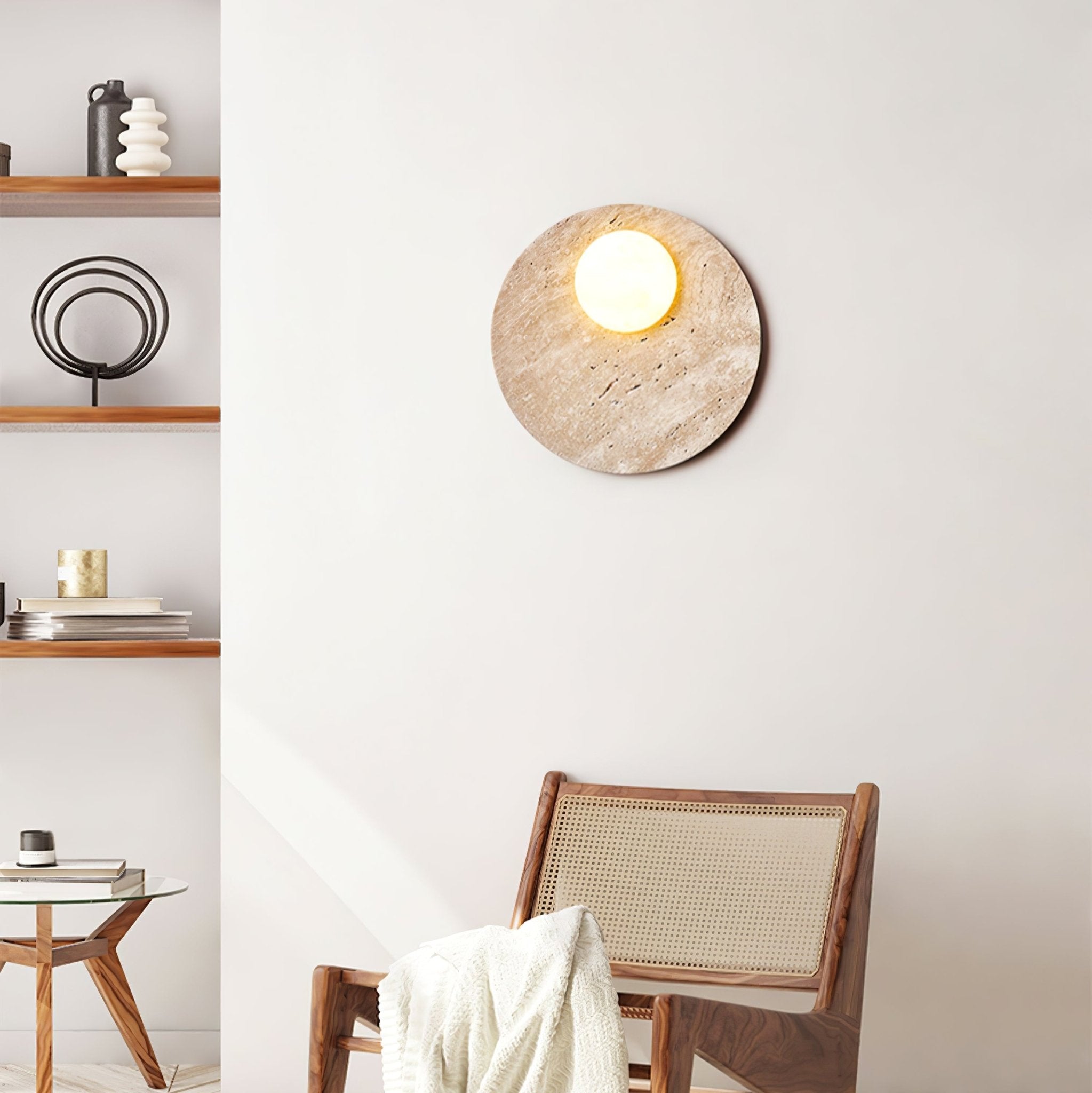 Vizoriel Travertine Wall Light - Neutralighting