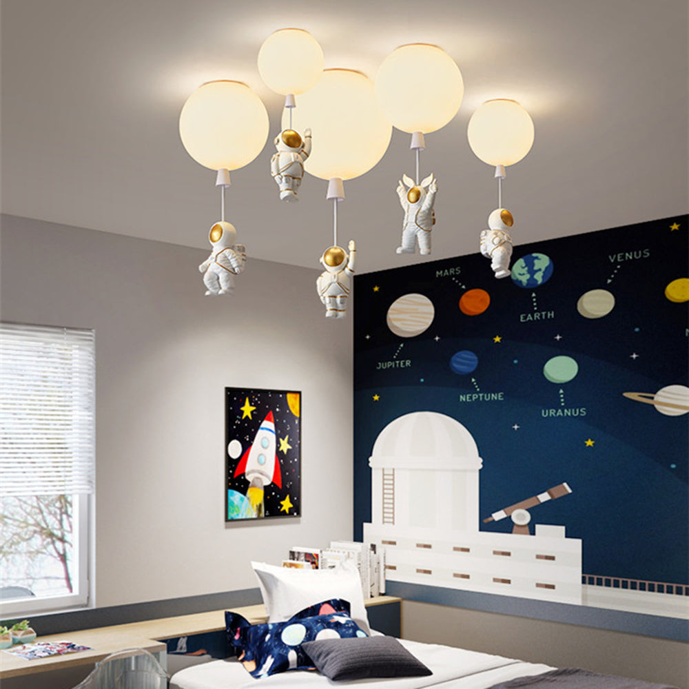 Fateh Modern Astronaut Balloon LED Deckenleuchte 8 Farben Kinderzimmer