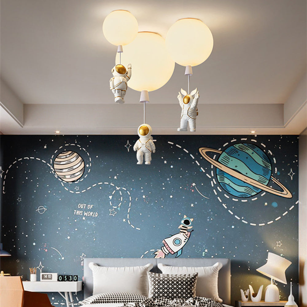 Fateh Modern Astronaut Balloon LED Deckenleuchte 8 Farben Kinderzimmer
