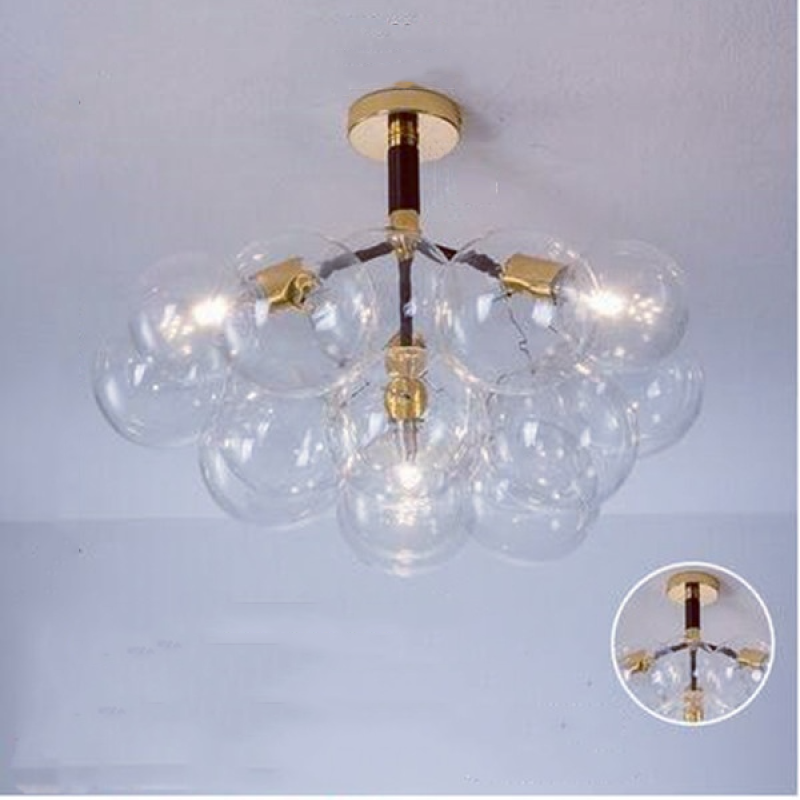 Valentina Nordic Luxury Bubble Pendelleuchte, Weiß/Schwarz/Kaffee