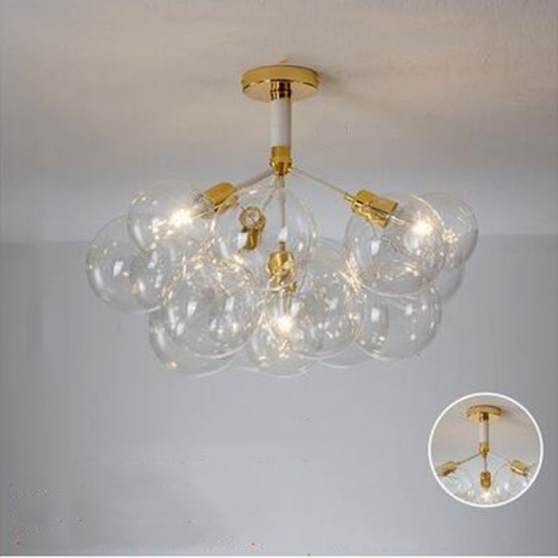 Valentina Nordic Luxury Bubble Pendelleuchte, Weiß/Schwarz/Kaffee