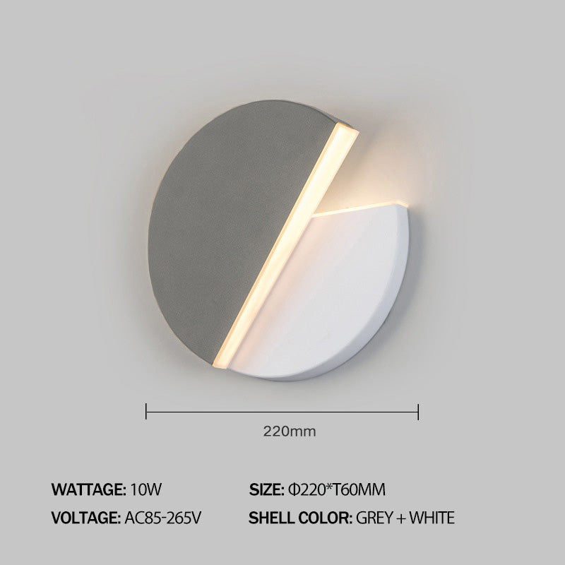 Drehbare Wandleuchte Schwarz/Weiß LED für Schlafzimmer & Wohnzimmer