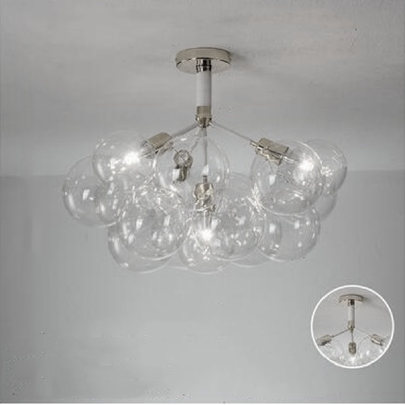 Valentina Nordic Luxury Bubble Pendelleuchte, Weiß/Schwarz/Kaffee