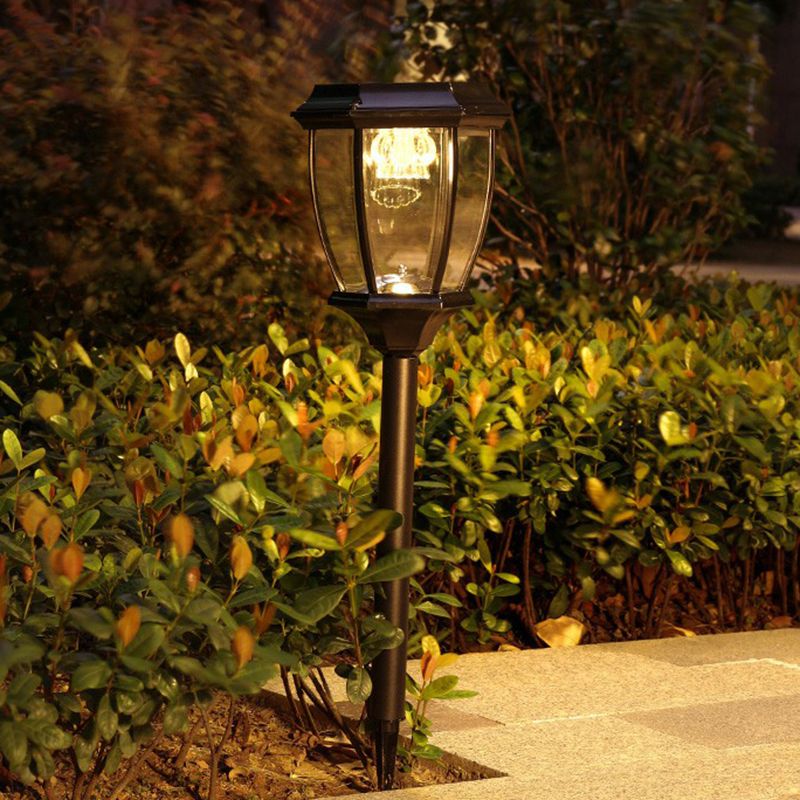 Ray Modern LED Außenleuchte Solarenergie Schwarz/Bronze Garten Metall&Glas