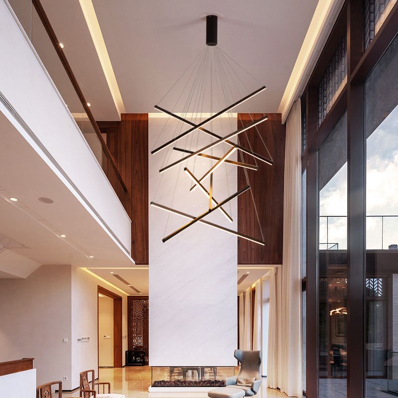 Arisha Modern Geometrie LED Pendelleuchte Metall Wohnzimmer Schlafzimmer