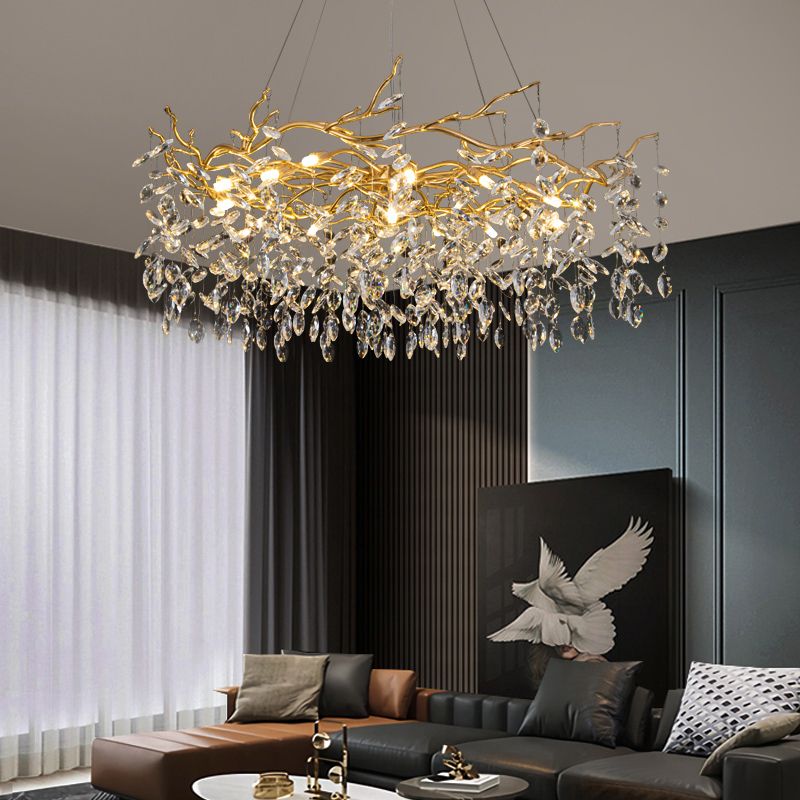 Kristy  Kronleuchter  Antiquität  LED  Gold Wohn/Schlafzimmer