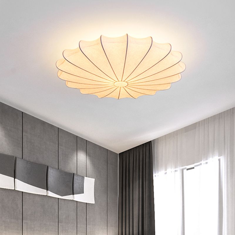 Ritta Design LED Deckenleuchte Weiß Schlaf/Wohnzimmer Stoff-Letslighting