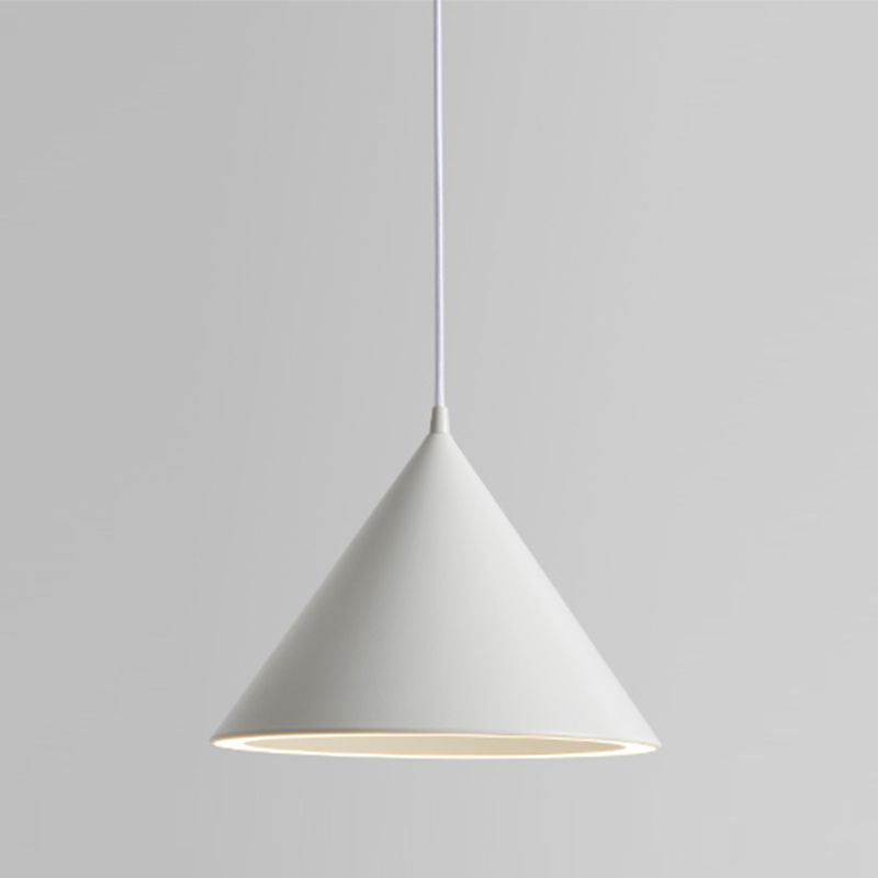Valentina Minimalistische LED Pendelleuchte Weiß/Schwarz Schlafzimmer Acryl