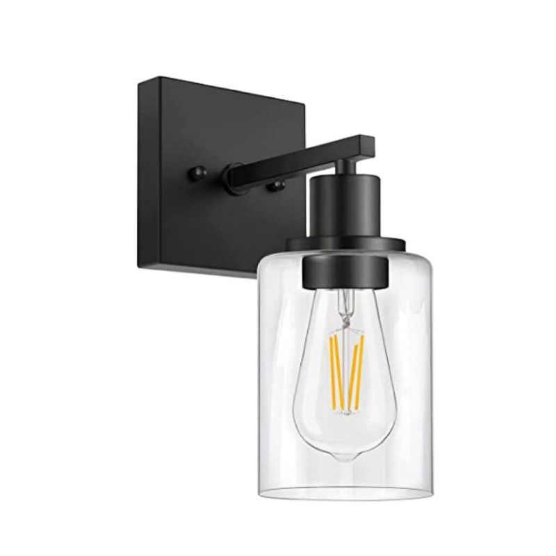 Silva Modern LED Wandleuchte Schwarz/Gold Badezimmer/Schlafzimmer