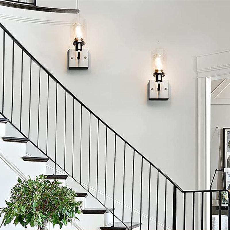 Silva Modern LED Wandleuchte Schwarz/Gold Badezimmer/Schlafzimmer