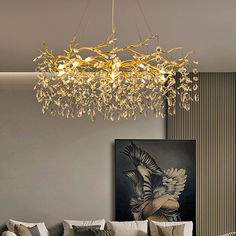 Kristy  Kronleuchter  Antiquität  LED  Gold Wohn/Schlafzimmer