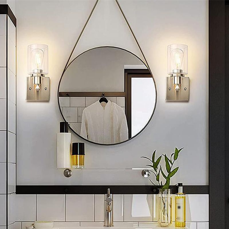 Silva Modern LED Wandleuchte Schwarz/Gold Badezimmer/Schlafzimmer