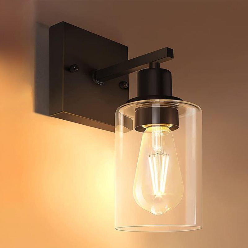 Silva Modern LED Wandleuchte Schwarz/Gold Badezimmer/Schlafzimmer