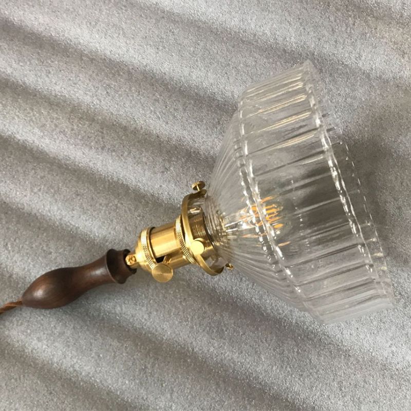 Cairns Pendelleuchte Messing & Schwarz, Glas