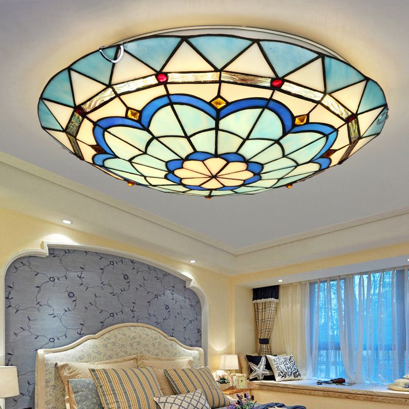 Arisha LED Deckenleuchte Schlaf/Wohnzimmer Flur Bunte Glas