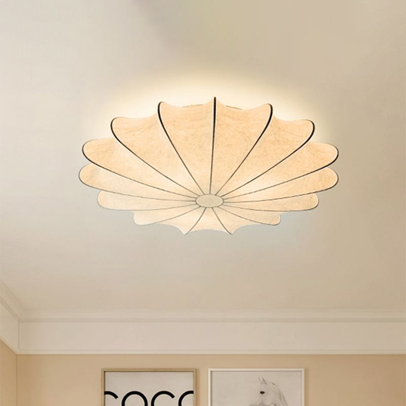 Ritta Design LED Deckenleuchte Weiß Schlaf/Wohnzimmer Stoff-Letslighting