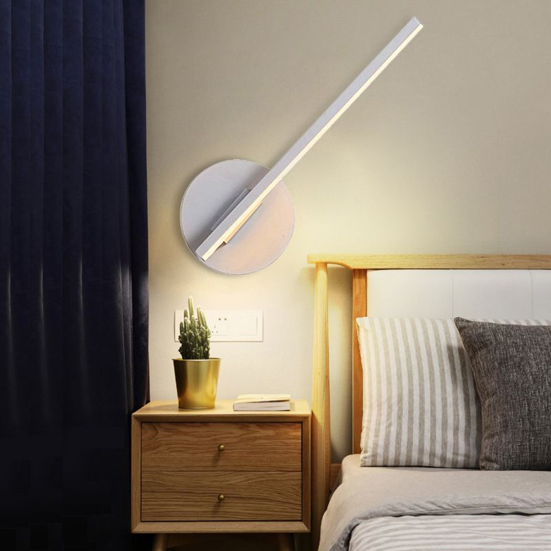Arisha Modern Minimalistisch LED Wandleuchte Schwarz/Weiß Schlaf/Wohnzimmer Metall&Acryl 30CM Lang