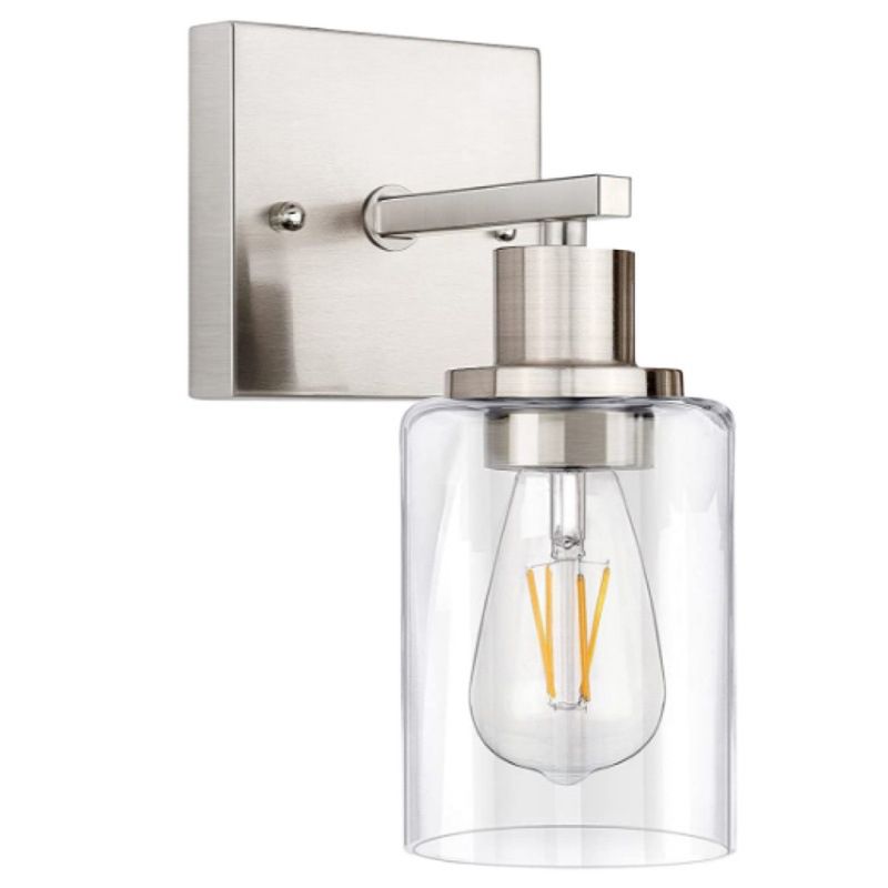 Silva Modern LED Wandleuchte Schwarz/Gold Badezimmer/Schlafzimmer