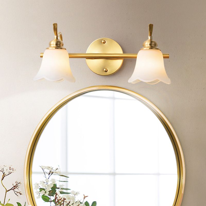 Arisha Moderne LED Wandleuchte Weiß/Gold Badezimmer/Arbeitszimmer