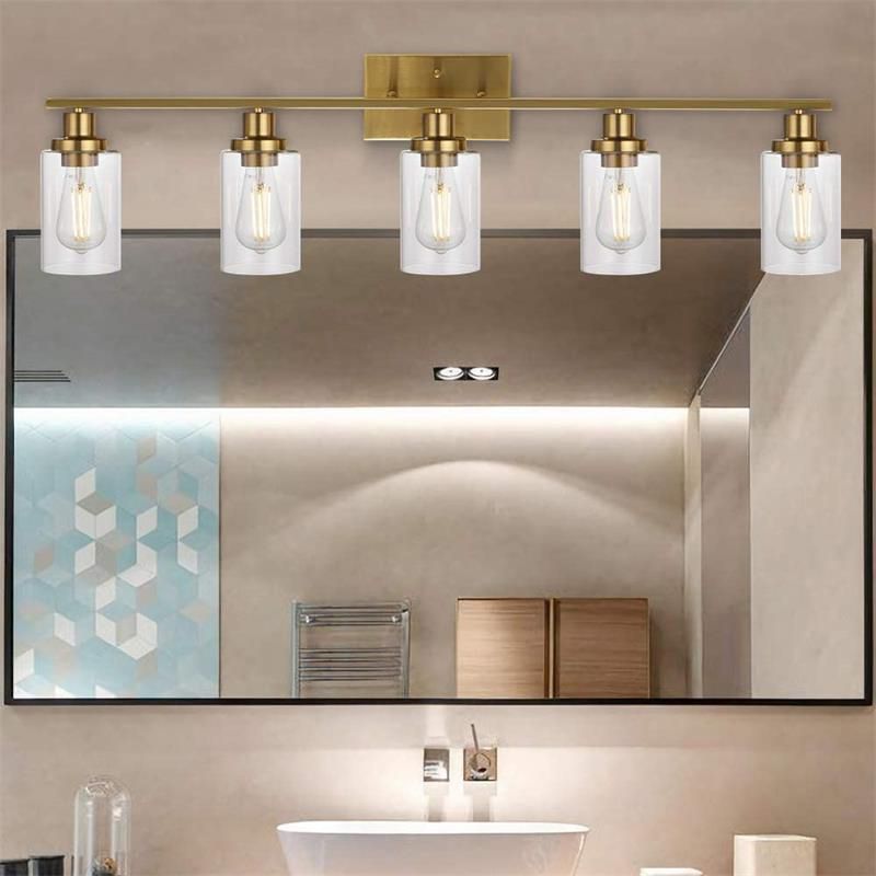 Silva Modern LED Wandleuchte Schwarz/Gold Badezimmer/Schlafzimmer