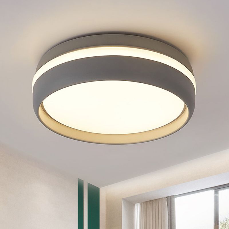 Arisha  Deckenleuchte Schwarz/Weiß Schlaf/Wohnzimmer Flur  Minimalistische Rund LED