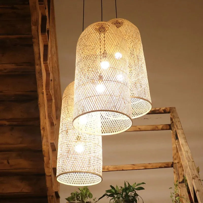 Ritta Bambus Pendelleuchte Schlafzimmer/Arbeitszimmer-Letslighting