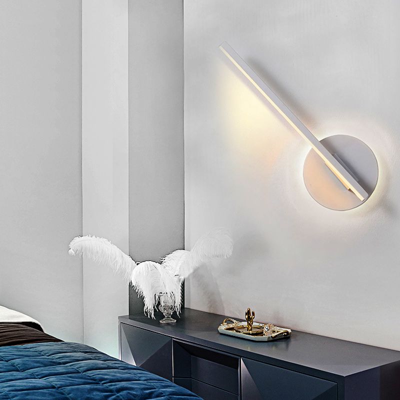 Arisha Modern Minimalistisch LED Wandleuchte Schwarz/Weiß Schlaf/Wohnzimmer Metall&Acryl 30CM Lang