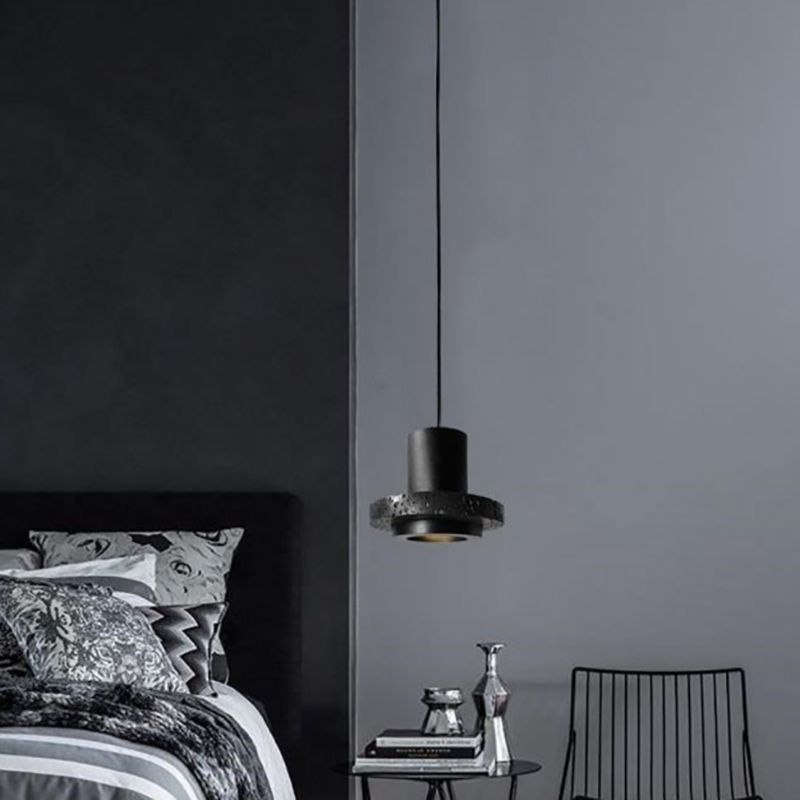 Arisha Modern LED Pendelleuchte Schwarz Wohn/Schlaf/Esszimmer Stein-Letslighting