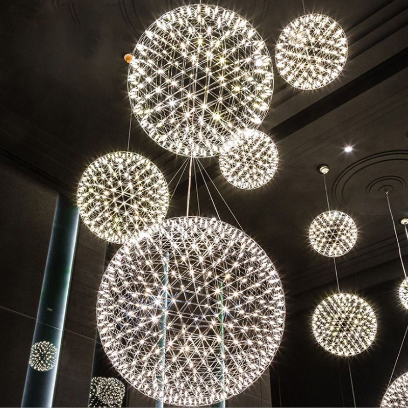 Kristy Kronleuchter Feuerwerk Schlaf/Wohnzimmer Design LED Metall-Letslighting