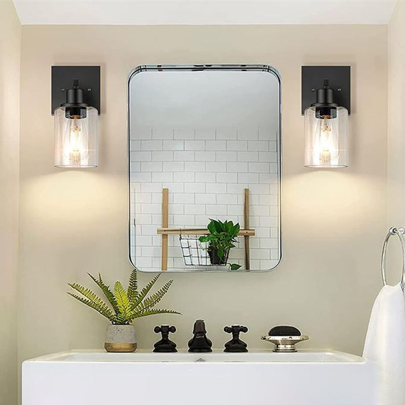 Silva Modern LED Wandleuchte Schwarz/Gold Badezimmer/Schlafzimmer