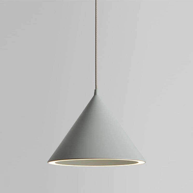Valentina Minimalistische LED Pendelleuchte Weiß/Schwarz Schlafzimmer Acryl