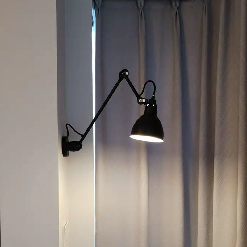 Silva Verstellbare Wandleuchte, Metall, Schwarz, Wohnzimmer