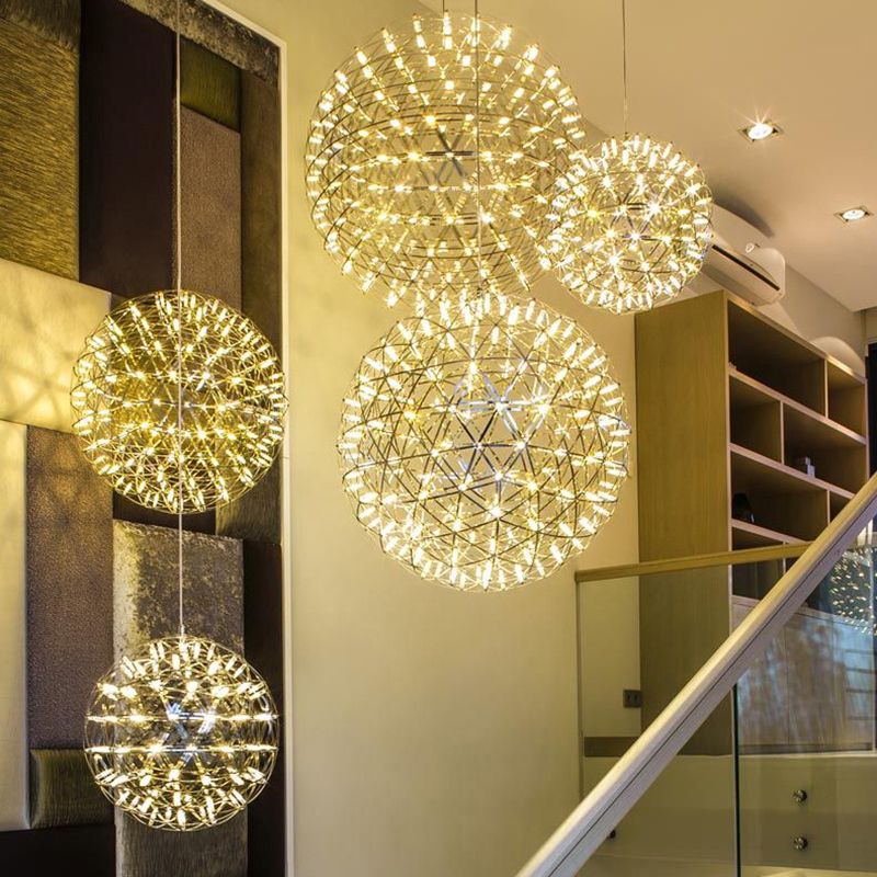 Kristy Kronleuchter Feuerwerk Schlaf/Wohnzimmer Design LED Metall-Letslighting