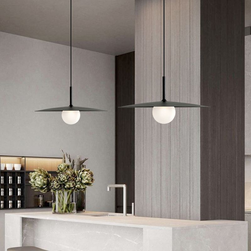 Arisha Modern LED Pendelleuchte Schwarz/Weiß/Grau Ess/Wohn/Schlafzimmer Metall&Glas