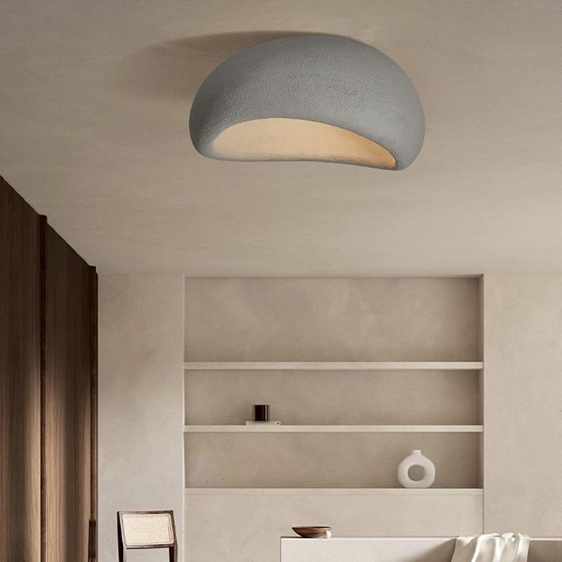 Avi Modern LED Deckenleuchte Weiß/Grau Schlafzimmer/Flur Harz-Letslighting