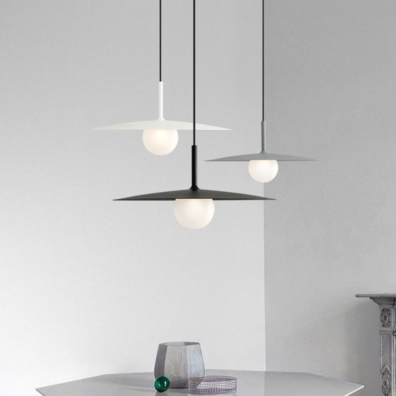 Arisha Modern LED Pendelleuchte Schwarz/Weiß/Grau Ess/Wohn/Schlafzimmer Metall&Glas