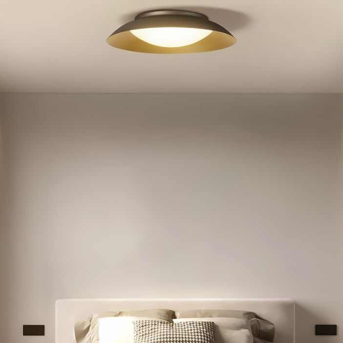 Arisha Modern LED Runde Deckenleuchte, Metall, Wohnzimmer