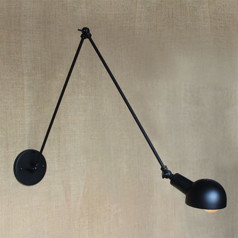 Silva Verstellbare Wandleuchte, Metall, Schwarz, Schlafzimmer