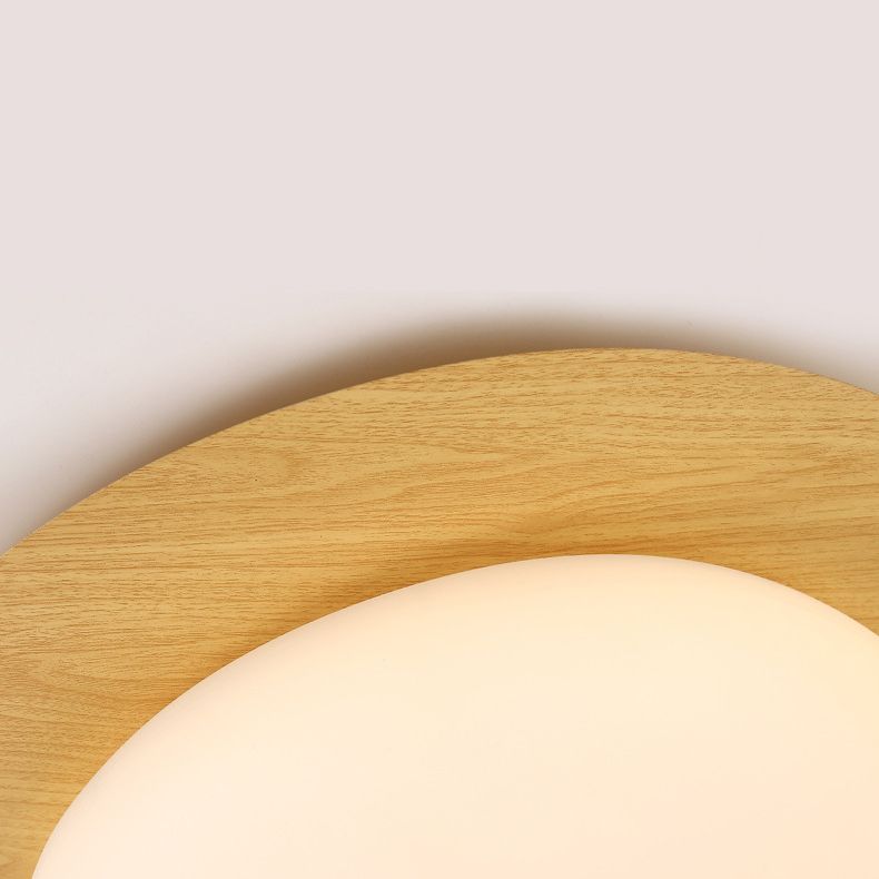 Arisha Minimalistische Modern LED Deckenleuchte Walnuss/Natürlich Arbeits/Wohnzimmer Metall&Acryl Dimmbar