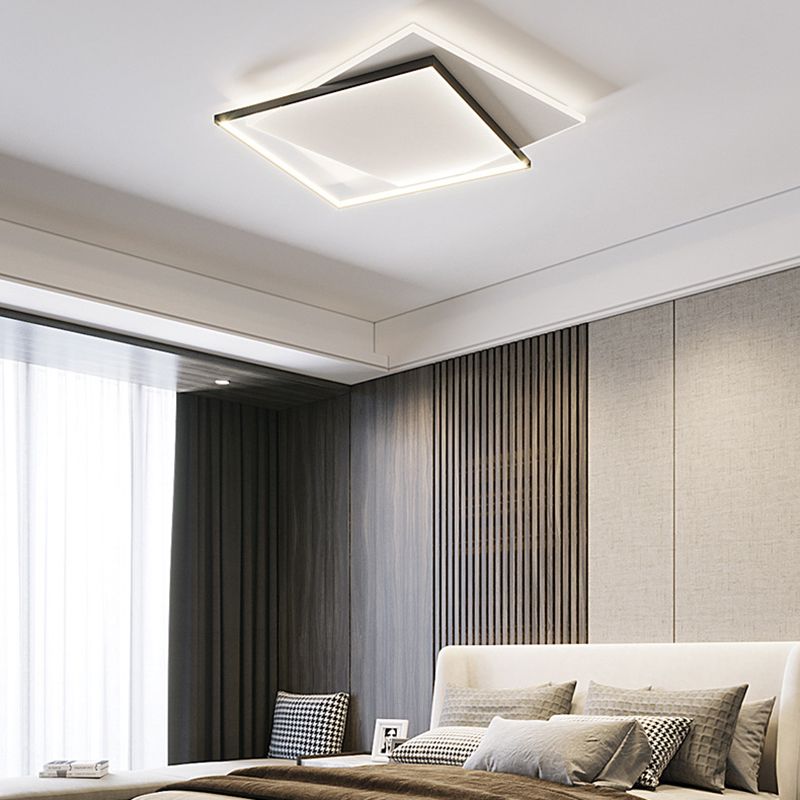 Arisha Moderne LED Deckenleuchte Weiß/Schwarz Wohnzimmer/Esszimmer Holz Acryl-Letslighting