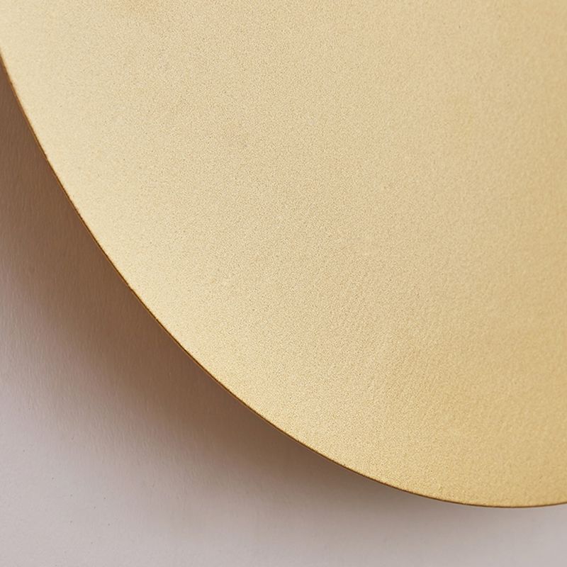 Arisha Modern Round Wandleuchte, Schwarz/Weiß/Gold, Metall, Wohnzimmer