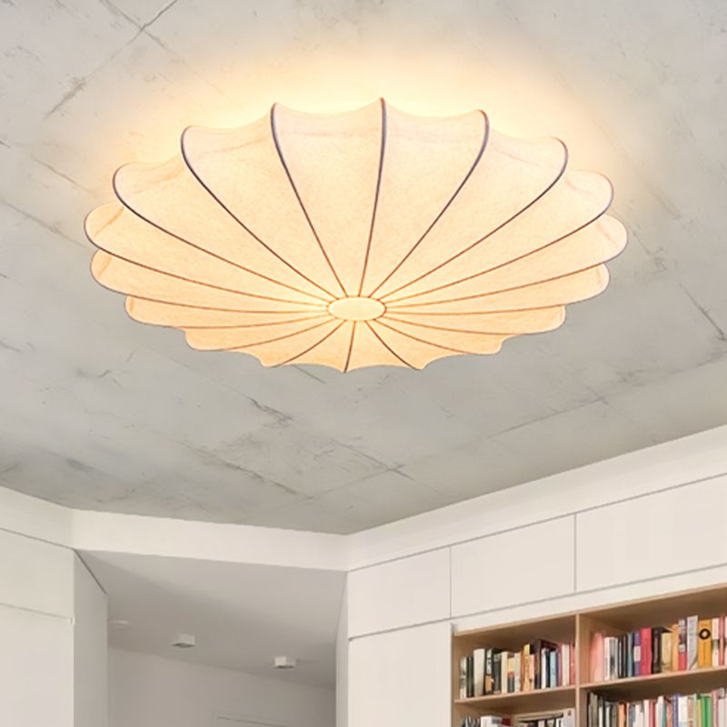 Ritta Design LED Deckenleuchte Weiß Schlaf/Wohnzimmer Stoff-Letslighting
