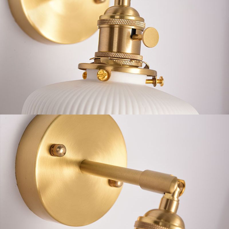 Arisha Moderne LED Wandleute Weiß/Gold Esszimmer/Wohnzimmer Metall