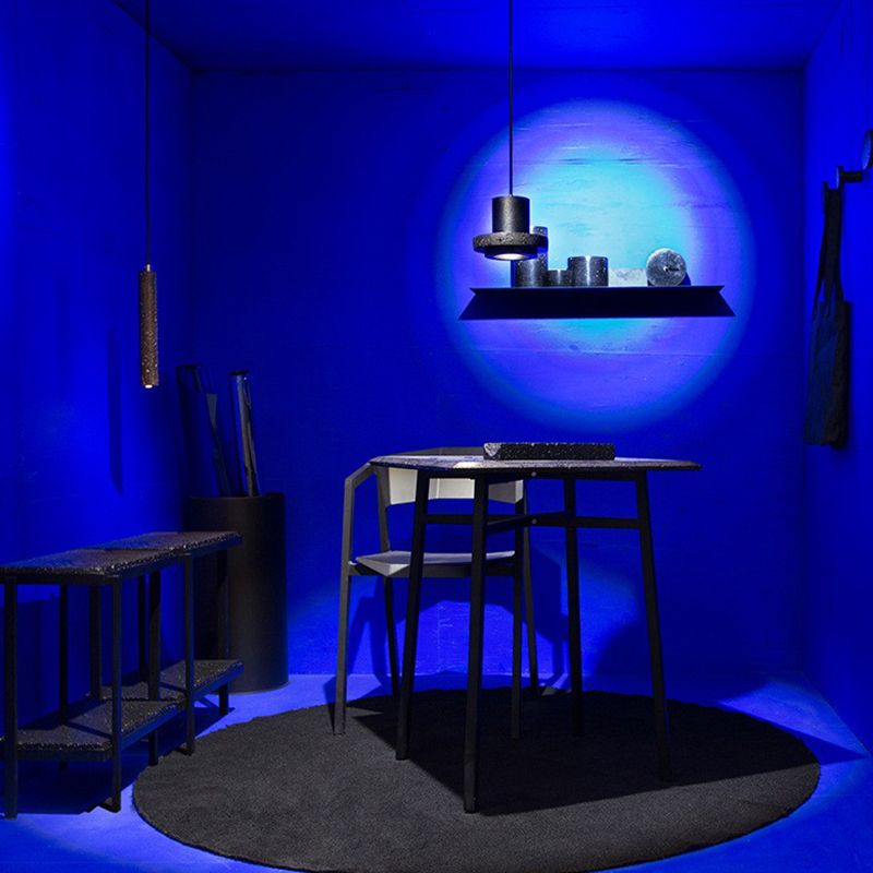 Arisha Modern LED Pendelleuchte Schwarz Wohn/Schlaf/Esszimmer Stein-Letslighting