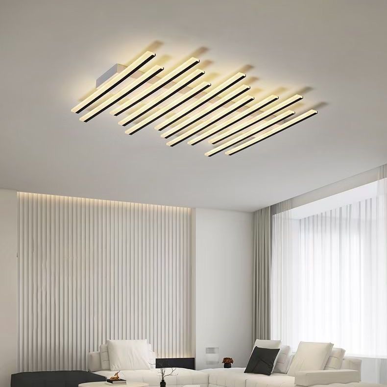 Arisha Zeitgenössisch Linear LED Deckenleuchte Schwarz/Weiß Wohn/Esszimmer-Letslighting