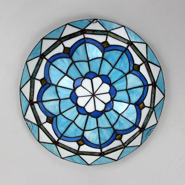 Arisha LED Deckenleuchte Schlaf/Wohnzimmer Flur Bunte Glas