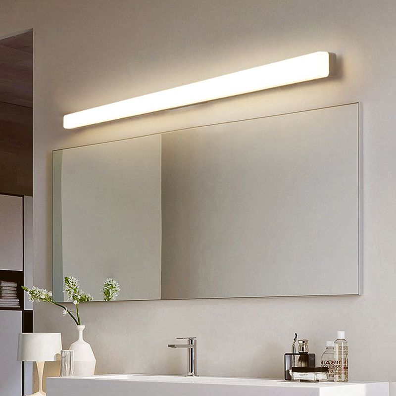 Arisha Modern Wandleuchte Linear, Weiß, Badezimmer, Acryl