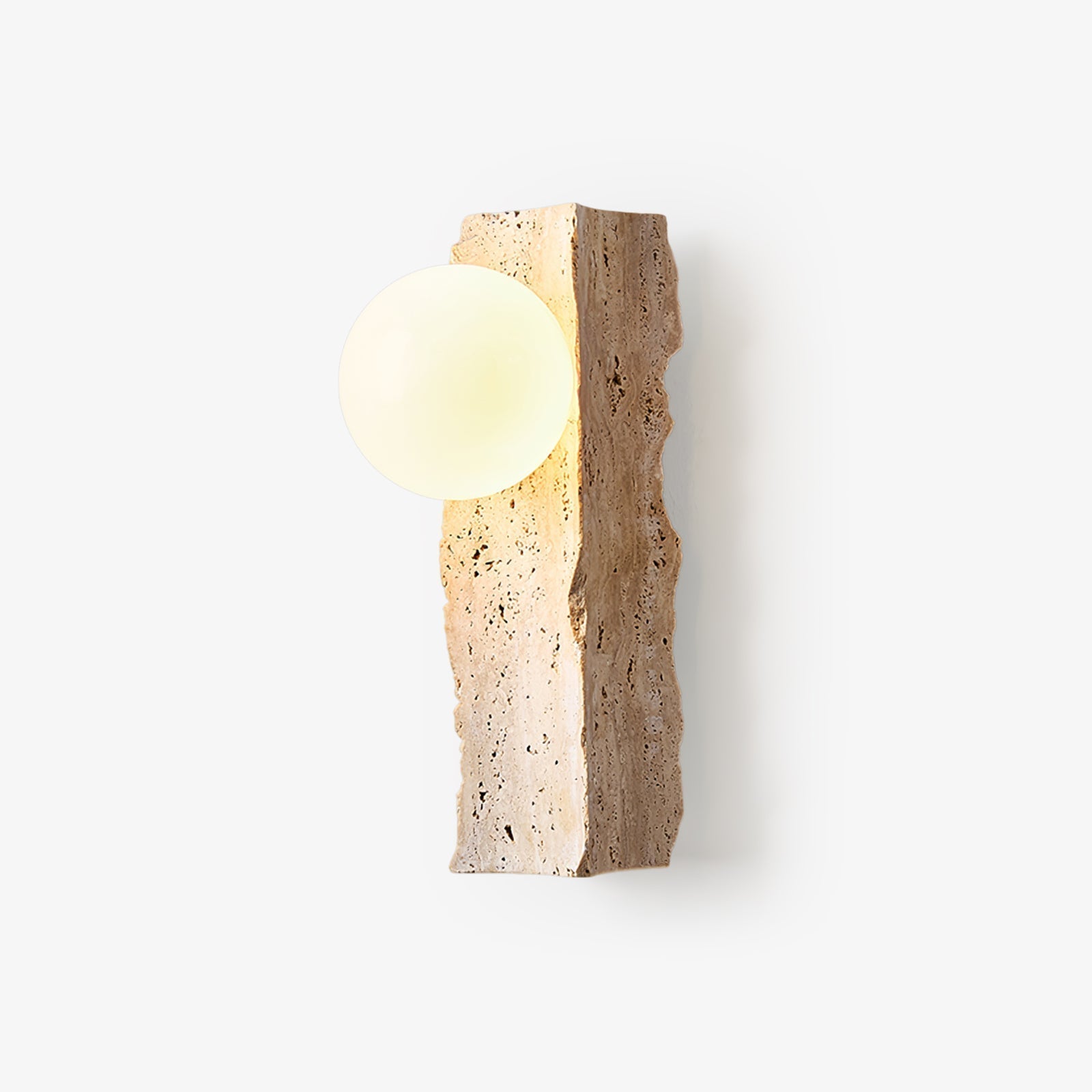 Elnoren Organic Travertine Wall Light - Neutralighting