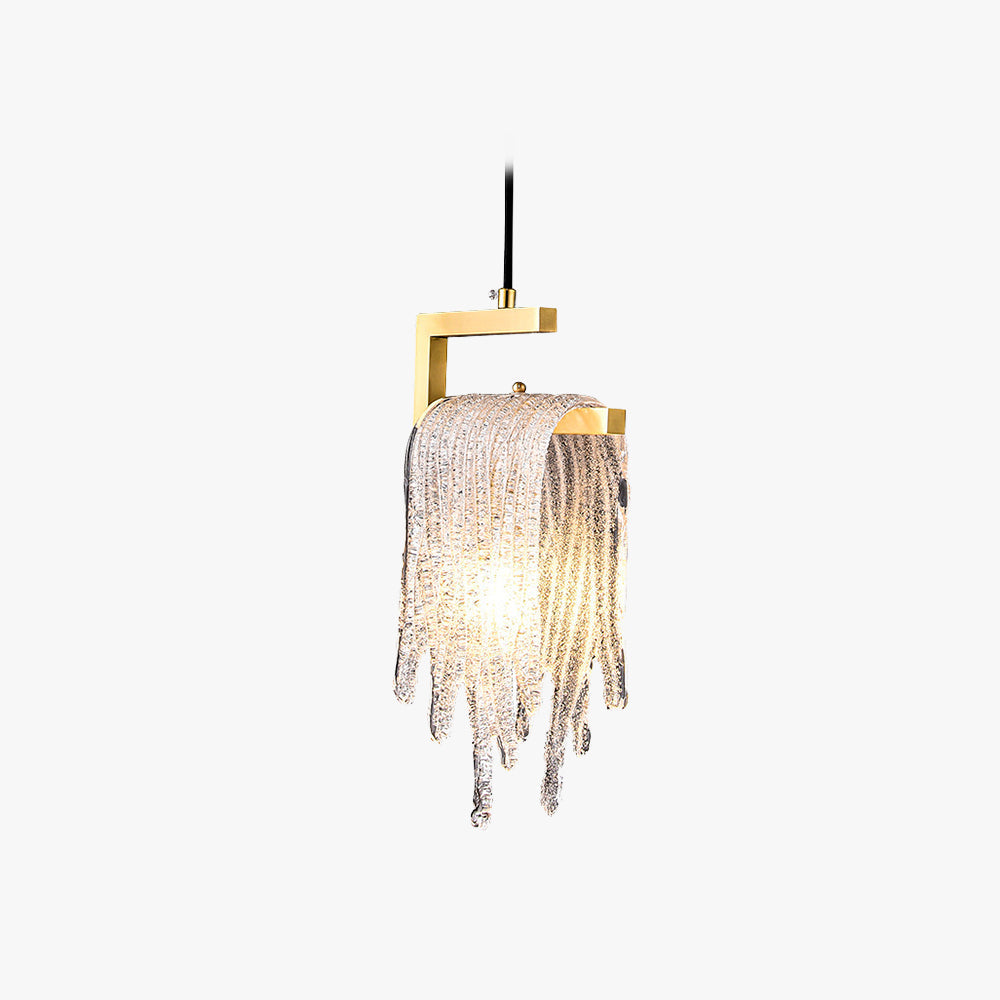 Kristy Modern Flowing Jelly Pendelleuchte, Gold, Kristall/Bronze
