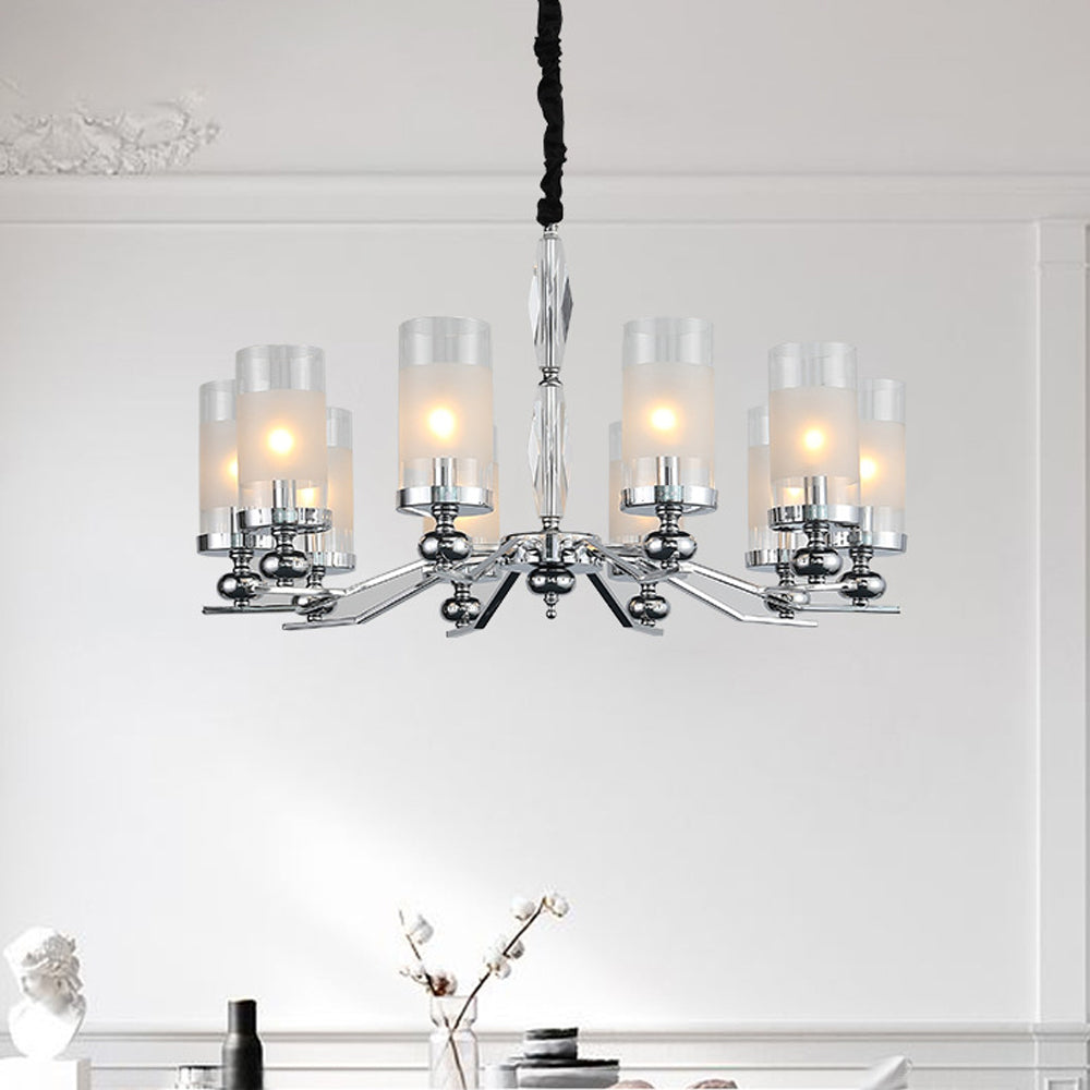 Silva Retro Pendelleuchte, 1/2/6/8/10 Flammig, Metall/Glas, Esszimmer